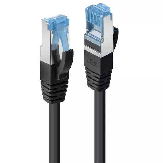 Cablu Lindy 1m Cat.6A S/FTP LSZH Network Cable, Black