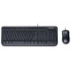 Kit tastatura + mouse Microsoft 600 Wired Desktop, negru