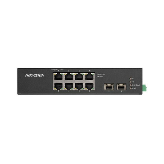 Switch Hikvision DS-3T0510HP-E/HS, 8-Port, PoE Switch Hikvision DS-3T0510HP-E/HS, 8-Port, PoE