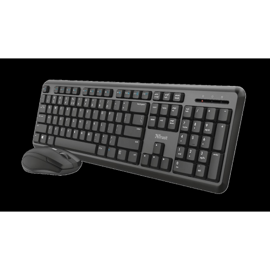 Kit tastatura si mouse Trust ODY, Wireless, negru Kit tastatura si mouse Trust ODY, Wireless, negru