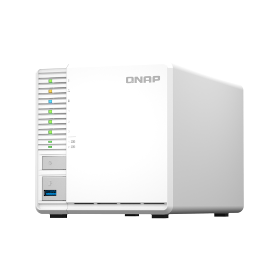 NAS QNAP 262 3-Bay, CPU Intel® Celeron® N5105/N5095 4-core/4-thread Processor, RAM 8 GB (onboard, not expandable), HDD 3.5