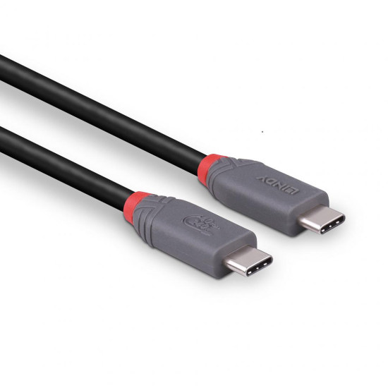 Cablu Lindy 0.8m USB4 Type C 40Gbps Anth Cablu Lindy 0.8m USB4 Type C 40Gbps Anth