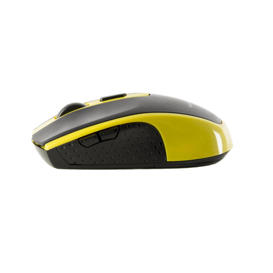 Mouse Serioux, Pastel 600, fara fir, USB, senzor optic, distanta de operare; 10m, precizie: 1000/1600DPI ajustabila, 6 butoane, 2x baterie AAA, sisteme de operare: Windows / Mac OS / Linux, verde