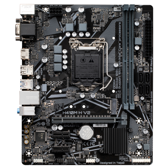Placa de baza Gigabyte H410M H V2, LGA 1200 Placa de baza Gigabyte H410M H V2, LGA 1200