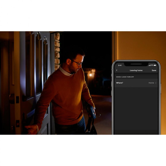 Pachet 2 Becuri LED RGB inteligente Philips Hue A60, E27, 9W (60W), 806 lm, lumina alba si color (2000-6500K) + Consola Hue Bridge + Intrerupator cu variator Pachet 2 Becuri LED RGB inteligente Philips Hue A60, E27, 9W (60W), 806 lm, lumina alba si color (2000-6500K) + Consola Hue Bridge + Intrerupator cu variator
