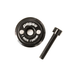 CAPAC TIJA GHIDON BEER CAP XHS-16, ALUMINIU CNC, 2 MAGNETI, PENTRU TIJA GHIDON 1-1/8, DIAMETRU 31.8MM, SURUB M6X30MM INCLUS, NEGRU
