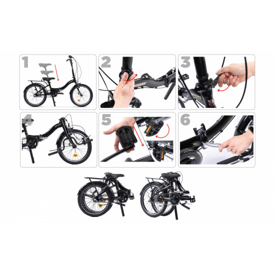 Bicicleta Pliabila Pegas Camping 3S Rosu Corsa ( AL ) Bicicleta Pliabila Pegas Camping 3S Rosu Corsa ( AL )