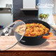 SEMIOALA ALUMINIU TURNAT+CAPAC, 40x17.5 cm, 18.5 L, DARK LINE, COOKING BY HEINNER SEMIOALA ALUMINIU TURNAT+CAPAC, 40x17.5 cm, 18.5 L, DARK LINE, COOKING BY HEINNER