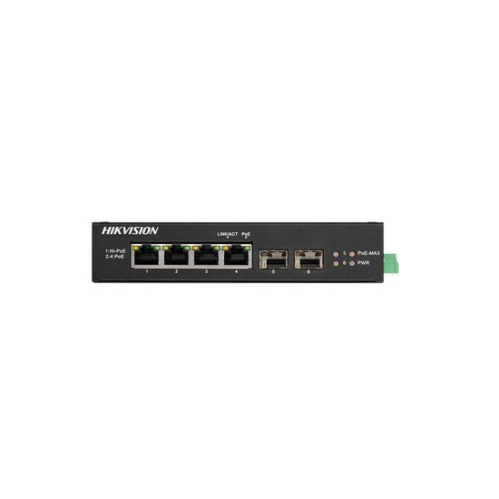 Switch Hikvision DS-3T0506HP-E/HS, 4-Port, PoE Switch Hikvision DS-3T0506HP-E/HS, 4-Port, PoE