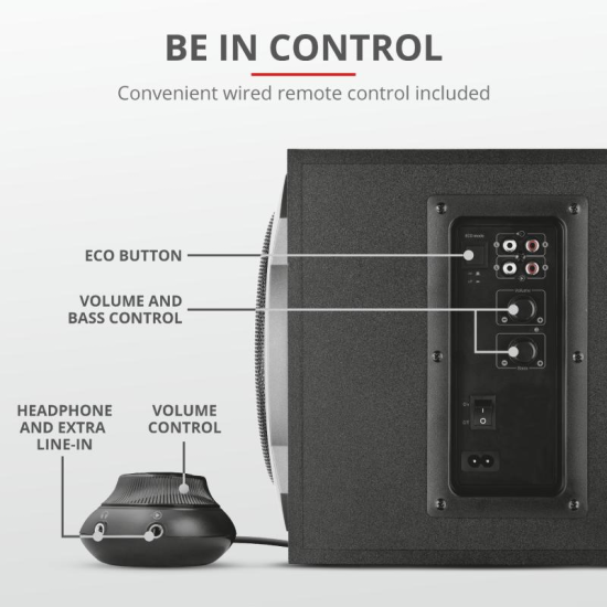 Trust Tytan 2.1 Speaker Set - black Trust Tytan 2.1 Speaker Set - black