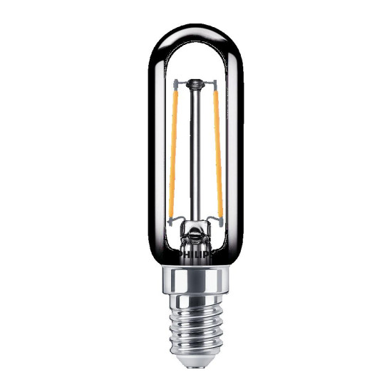 Bec LED Philips Classic T25L, E14, 2.1W (25W), 250 lm, lumina calda (2700K), cu filament