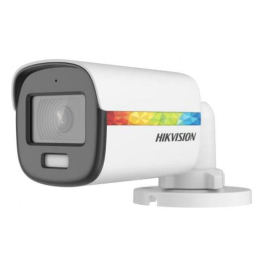 Camera de supraveghere Hikvision Turbo HD Bullet DS-2CE10DF8T-FSLN (2.8mm); 2MP, Color Vu - imagini color pe timp de noapte, mirofon audio incorporat, Aperture F1.0, senzor: 2 MP CMOS, rezolutie: 1920 (H) × 1080 (V)@25fps, iluminare: 0.0003 Lux @ (F1.0, A