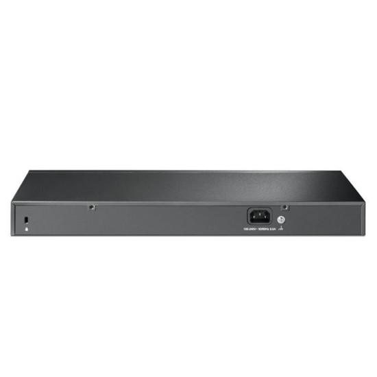 TP-LINK 28-Port Gigabit Easy Smart Switch with 24-Port PoE+, Standarde și Protocoale: IEEE 802.3, IEEE 802.3u, IEEE 802.3ab, IEEE 802.3x, IEEE 802.3af, IEEE 802.3at, IEEE 802.1q, IEEE 802.1p, Interfață: 26 10/100/1000 Mbps RJ45 Ports, 2 Gigabit SFP Ports,