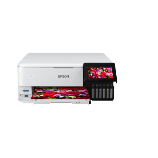 Multifunctional inkjet color CISS Epson L8160, dimensiune A4 (Printare, Copiere, Scanare), viteza 16ppm alb-negru, 12ppm color, rezolutie 5760x1440 dpi, alimentare hartie 100 coli, scanner CIS rezolutie 1200x4800 dpi, interfata: USB 2.0, Wireless,retea, U