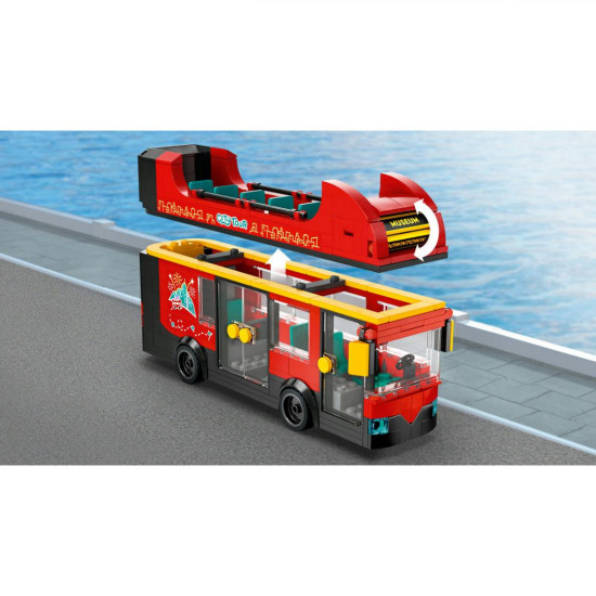 AUTOBUZ TURISTIC ROSU CU ETAJ LEGO 60407 AUTOBUZ TURISTIC ROSU CU ETAJ LEGO 60407