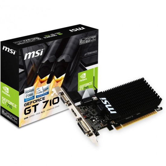 Placa video MSI GeForce® GT 710, 2GB DDR3, 64-bit Placa video MSI GeForce® GT 710, 2GB DDR3, 64-bit