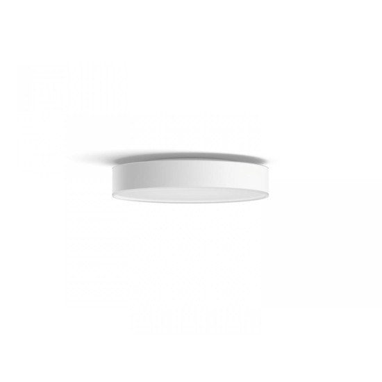 Plafoniera LED Philips Hue Devere, Bluetooth, 19.2W, 2450 lm, lumina alba (2200-6500K), IP44, 38.1cm, Alb, Intrerupator cu variator inclus