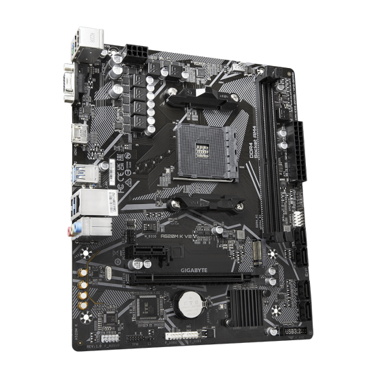 Placa de baza Gigabyte A520M K V2 AM4, 2x DDR4, 1x HDMI, 1x D-Sub, 1x PCIe x16, 1x PCIe x1, 1x M.2, 4x SATA 6Gbps, LAN 1 Gbps, mATX