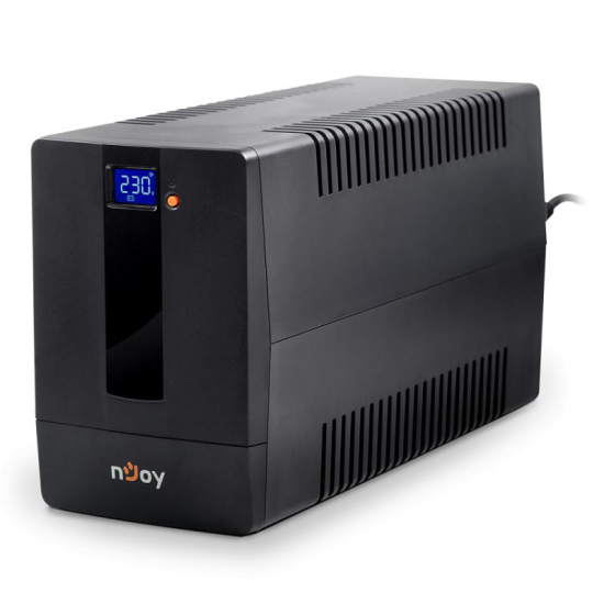 UPS nJoy Horus Plus 2000, 2000VA/1200W, Afisaj LCD cu ecran tactil, 4 Prize Schuko cu Protectie, Repornire Automata, RJ11 protectie pentru linia de telefon/modem, Posibilitatea de monitorizare si control prin USB, LAN si internet, port de comunicare USB, 