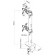Suport Monitor de Birou Dublu, Neomounts by Newstar FPMA-D960DVBLACKPLUS, 17 Suport Monitor de Birou Dublu, Neomounts by Newstar FPMA-D960DVBLACKPLUS, 17