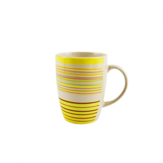 set 3 x CANA CERAMICA 285 ML, SARA D7.6*H9.9cm, GALBEN set 3 x CANA CERAMICA 285 ML, SARA D7.6*H9.9cm, GALBEN