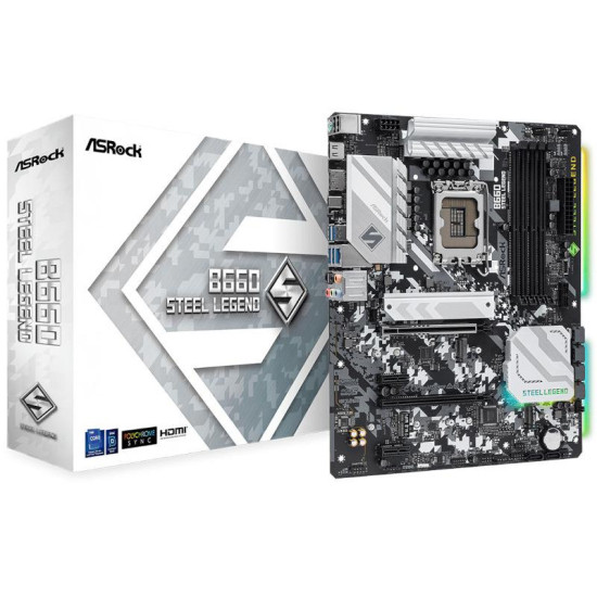 Placa de baza Asrock B660 STEEL LEGEND D4, LGA 1700