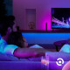 Banda LED RGB inteligenta Philips Hue Lightstrip Plus, Bluetooth, 20W, 1700 lm, lumina alba si color (2000-6500K), IP20, 2 metri