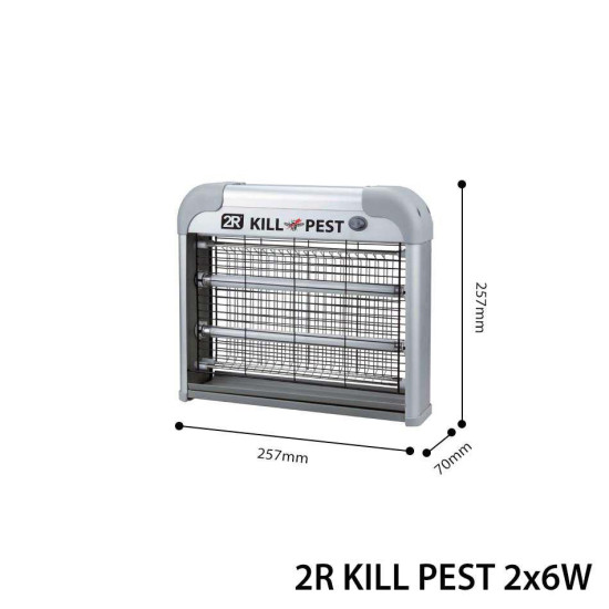 Lampa UV Anti-Insecte, 2R Insect Killer, 2x6W, IP20, 25x25x7cm Lampa UV Anti-Insecte, 2R Insect Killer, 2x6W, IP20, 25x25x7cm