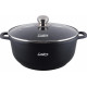 SEMIOALA ALUMINIU TURNAT +CAPAC, 32 CM X 14.5 CM , 10 L, DARK LINE, COOKING  BY HEINNER 