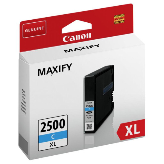 Cartus cerneala Canon PGI2500XLC, cyan, Dual Resistant High Density, capacitate 19.3ml / 1755 pagini, pentru Canon Maxify IB4050, MB5050, MB5350 Cartus cerneala Canon PGI2500XLC, cyan, Dual Resistant High Density, capacitate 19.3ml / 1755 pagini, pentru Canon Maxify IB4050, MB5050, MB5350