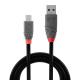 Cablu transfer Lindy LY-36732, USB 2.0 Type A to MicroUSB, 1m, Anthra Line