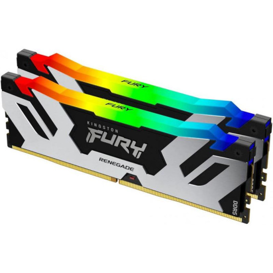 Memorie RAM Kingston Fury Renegade RGB, DIMM, DDR5, 32GB, CL32, 6400MHz. kit of 2 Memorie RAM Kingston Fury Renegade RGB, DIMM, DDR5, 32GB, CL32, 6400MHz. kit of 2