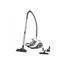 Aspirator fara sac Rowenta Swift Power Cyclonic RO2957EA, 750W,Clasa A , tehnologie ciclonica, 7.6m, motor Effitech, Animal Care, Alb/Negru