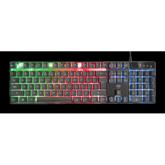 Tastatura Trust GXT 835 Azor, gaming, neagra