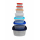 SET 7 CASEROLE PATRATE CU CAPACE,PLASTIC SET 7 CASEROLE PATRATE CU CAPACE,PLASTIC
