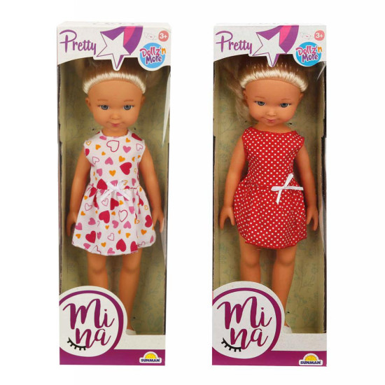 THE CUTE MINA DOLL, DIMENSIONS: 35 CM. HEIGHTS, VARIOUS MODELS
