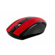 Mouse Serioux, Rainbow 400, fara fir, USB, senzor optic, distanta de operare; 10m, precizie: 1000/1600DPI ajustabila, 4 butoane, 2x baterie AAA, sisteme de operare: Windows / Mac OS / Linux, rosu