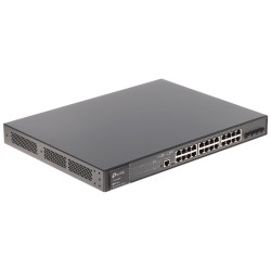 Switch TP-Link TL-SG3428MP, managed L2+,24× 10/100/1000Mbps RJ45 Ports, 4× Gigabit SFP Slots,  1× RJ45 Console Port, 1× Micro-USB Console Port, 2 Fans, PoE+ Ports: 24 Ports, up to 30 W per port, Switching Capacity: 56 Gbps, FW: 41.66 Mpps.