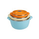 SET 3 CASEROLE TERMICE 2+4+6L,BELLY BLUE, ART OF DINING BY HEINNER