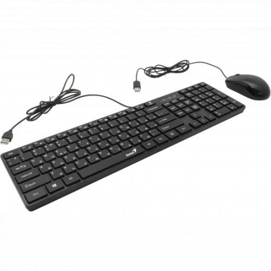 Kit Tastatura+Mouse Genius SlimStar C126, cu fir, negru Kit Tastatura+Mouse Genius SlimStar C126, cu fir, negru