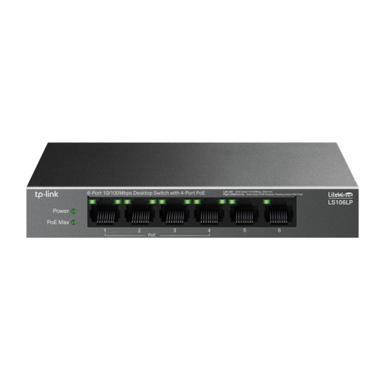 TP-LINK 6-PORT GIGABIT SWITCH LS106LP TP-LINK 6-PORT GIGABIT SWITCH LS106LP