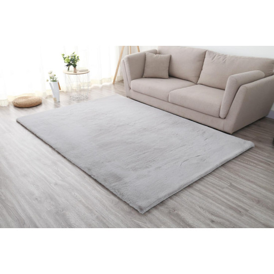 Covor Heinner Shaggy soft blanita Gri 50x90 cm