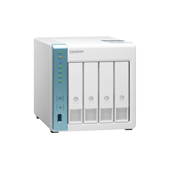 NAS QNAP 431P3 4-Bay, CPU Annapurna Labs Alpine AL-314 1.7GHz Quad Core, RAM 4GB DDR3L SODIMM (Max. 8GB), 2.5/3.5 SATA 6Gbps HDD (neincluse), LAN: 1 x 2.5GbE + 1 x GbE, USB3.0: 3, tower, adaptor alimentare, garantie 2 ani