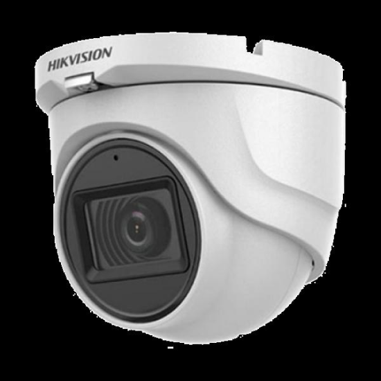 Camera supraveghere Hikvision Turbo HD turret DS-2CE76H0T-ITPF(2.8mm) (C), 5MP, rezolutie: 2560 × 1944 @20fps, iluminare: 0.01 Lux@(F1.2, AGC ON), 0 Lux with IR, lentila fixa: 2.8mm, horizontal FOV: 85°, vertical FOV: 63°, diagonal FOV:110°, distanta IR: 