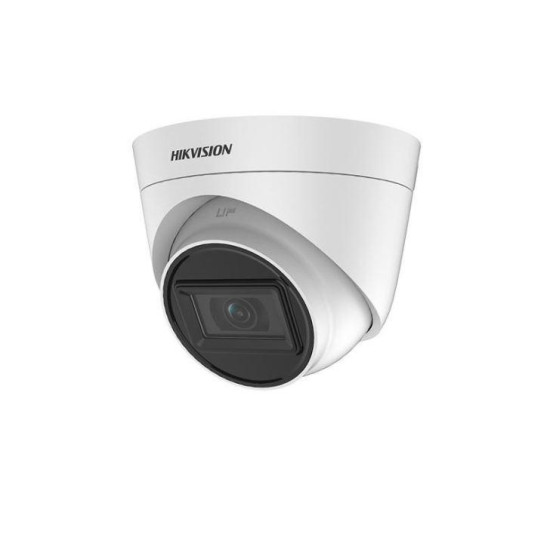 Camera supraveghere Hikvision Turbo HD turret DS-2CE78H0T-IT3FS(2.8mm), 5MP, microfon audio incorporat, senzor: 5 MP CMOS, rezolutie: 2560× 1944 @20fps, 4MP@30fps, 4MP@25fps, 1080P@30fps, 1080P@25fps, iluminare: 0.01 Lux@(F1.2, AGC ON), 0 Lux cu IR, lenti