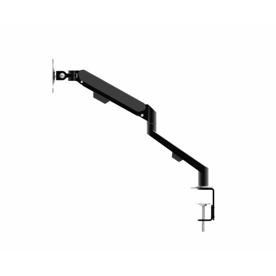 Suport monitor Serioux MM1101, tip: arc cu gaz, reglarea poziției unghiului de înclinare: -45 / + 90 °, pivotant: 180 °, rotatie pentru ambele brate: 360 °, VESA: 75x75mm & 100x100mm, greutate maxima suportata: 9 kg, compatibilitate: 10