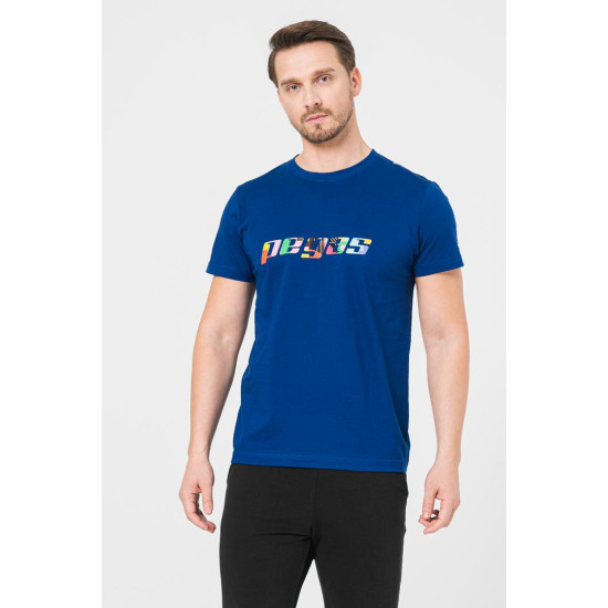 TRICOU LOGO MULTICOLOR BARBATI ROYAL BLUE-M TRICOU LOGO MULTICOLOR BARBATI ROYAL BLUE-M