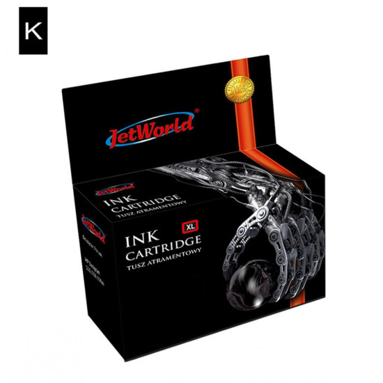 Cartus cerneala compatibil JetWorld  Black 25 ml PG 40 (indica nivel cerneala) remanufactured 0615B001 Canon iP1200, Canon iP1300, Canon iP1600, Canon iP1700, Canon iP1800, Canon iP1900, Canon iP2200, Canon iP2500, Canon iP2600, Canon MP140, Canon MP150, 