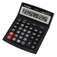 Calculator birou Canon WS-1610T, 16 digiti, display LCD, alimentare solara si baterie, functie tax.