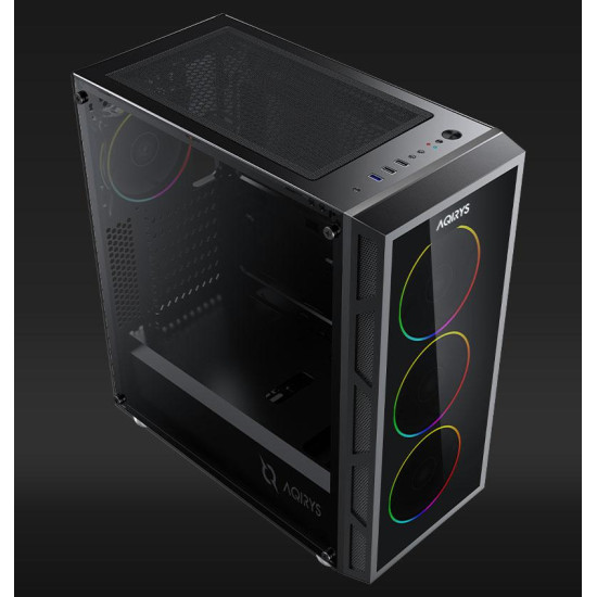 Carcasa Aqirys Antares Midi Tower Black  RGB